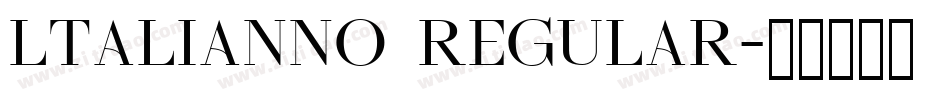 ltalianno regular字体转换